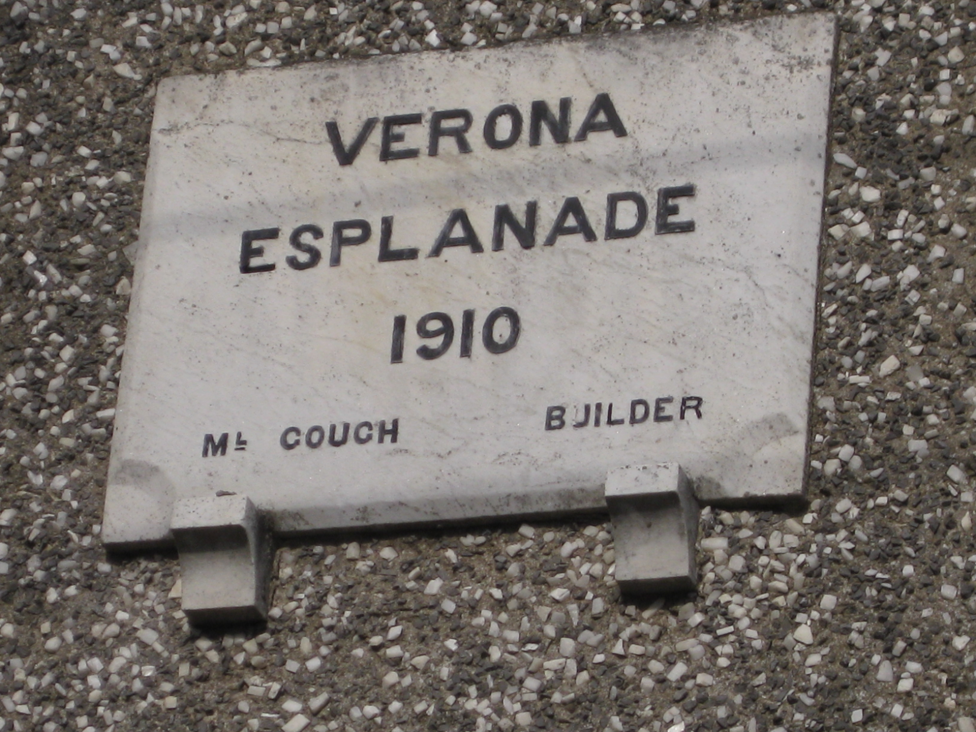 Verona Esplanade 1910 Ml. Gough Builder